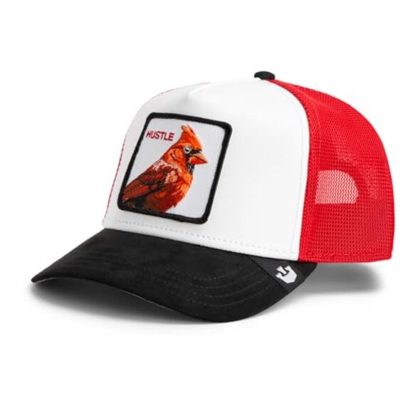 Trucker Hat Unisex High-Profile Fit PU Leather Front Mesh Back Snapback main image 6